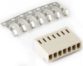 HU-7 (DS1070-7 F), Розетка на кабель c контактами 2.54мм 7pin