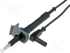 PJ5949-120-B, Измерительный провод, 20А, Дл: 1,2м, черный, Rконт.макс: 22мОм