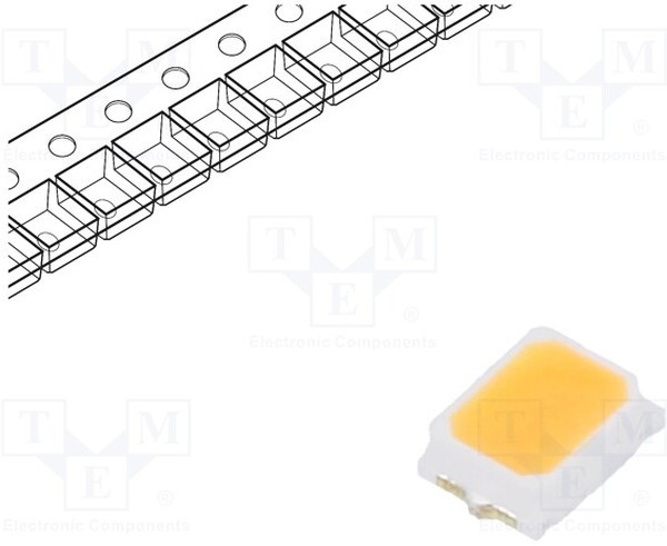 RF-25TI16DS-EE-Y, LED; SMD; 2216,PLCC2; white warm; 4?9lm; 2398-2599K; 90; 120°; 20mA RF-25TI16DS-EE-Y, LED; SMD; 2216,PLCC2; white warm; 4?9lm; 2398-2599K; 90; 120°; 20mA