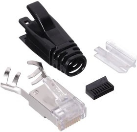 SS-39200-034, Modular Connectors / Ethernet Connectors Modular Plug Cat6a 8P 8C Shielded .037-.042 Conductors
