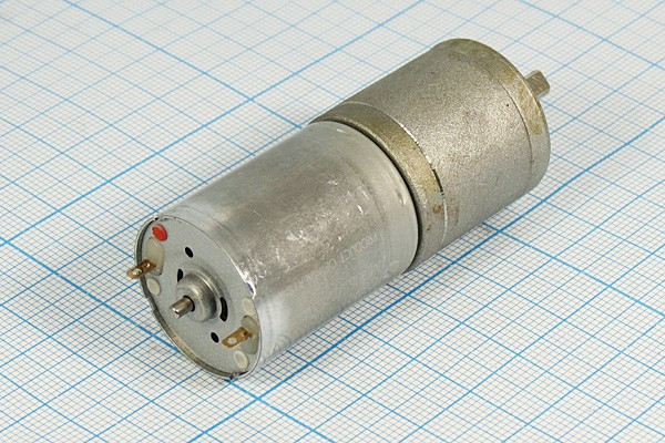 Двигатель 12В, универсальный, скорость(об/мин) 30, размер 25x65m75, GEARED MOTOR, редуктор