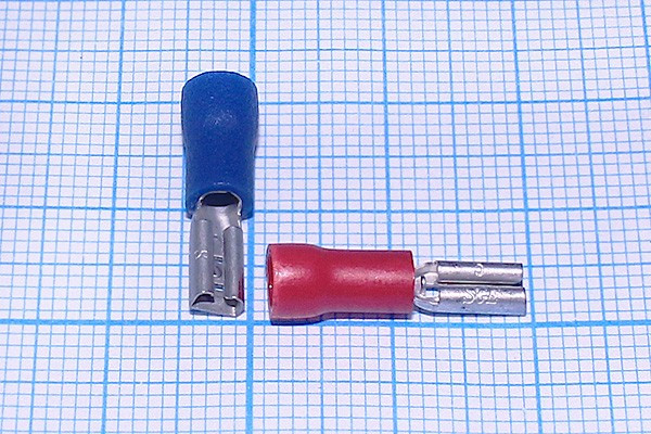 Клемма гнездо 2,8x0,5, 0,3, S0,5-1,5, ПВХ красная; №744 клемма гн 2,8x0,5\0,3\ S0,5-1,5\\\ПВХ кр\\