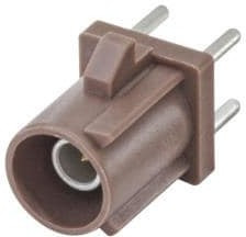 59S10H-400T5-F, RF Connectors / Coaxial Connectors PlugPCBoardSolderPns Straight F Brown