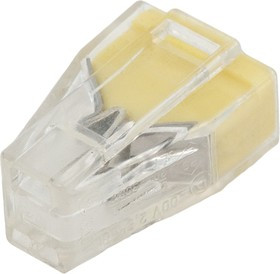Клемма WAGO 773-322 на 2 провода 1-2,5мм (желтый) 24А без пасты Клемма WAGO 773-322 на 2 провода 1-2,5мм (желтый) 24А без пасты