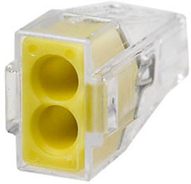 Клемма WAGO 773-322 на 2 провода 1-2,5мм (желтый) 24А без пасты Клемма WAGO 773-322 на 2 провода 1-2,5мм (желтый) 24А без пасты