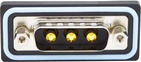 CDFV3W3113L411, Комбинированный разъем D Sub, IP67, NANOOK Series, DA-3W3, Штекер, 3 контакт(-ов), 3 Силовых, Пайка