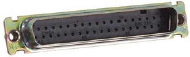 DCUE37PFO, D-Sub Standard Connectors DSUB 37 M CRIMP CLIN F0 ZINC