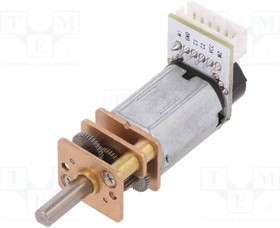 DF-FIT0485, Двигатель DC, с энкодером,с редуктором, 6ВDC, 210 1, 42об./мин.