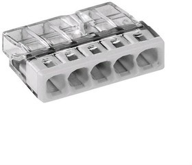 Wago 2273-205 Клемма 5-проводная (0,5-2,5 кв.мм) желтая (1 шт) Wago 2273-205 Клемма 5-проводная (0,5-2,5 кв.мм) желтая (1 шт)