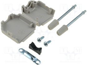 DPPK09-LG-K, Корпус для разъемов D-Sub, D-Sub 9pin, D-Sub HD 15pin, прямой