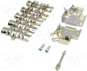 D45ZK09HI, Корпус: для разъемов D-Sub, D-Sub 9pin, D-Sub HD 15pin, UNC4-40