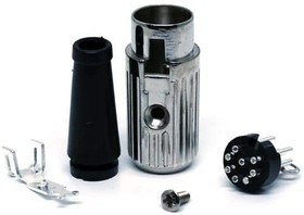 590-0800, Circular DIN Connectors PLUG NICKEL 8 PIN