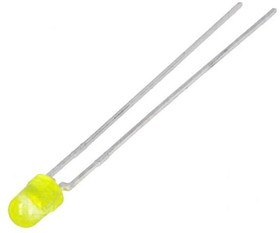 TLLY4400, Светодиод, Желтый, Сквозное Отверстие, T-1 (3mm), 2 мА, 2.4 В, 594 нм