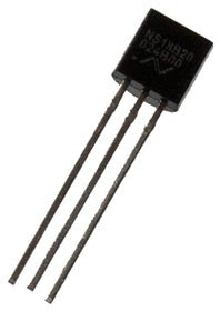 NS18B20-QTOS, датчик температуры TO92 (=DS18B20Z)