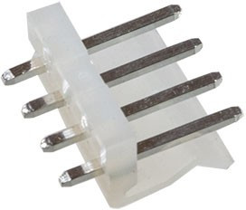 PWL- 4 (DS1072-4 M), Вилка на плату 3.96мм 4pin прямая