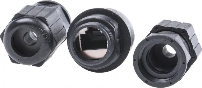 RDP-00BFFA-SLM7001, Modular Connectors / Ethernet Connectors RJ45 D SZ DOUBLE SCREW