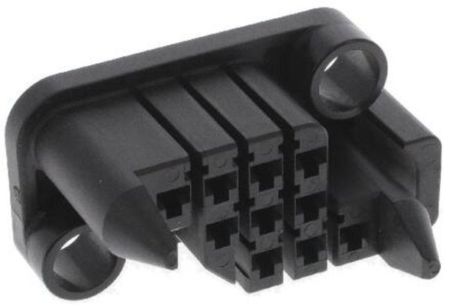 1337363-1, Conn Housing RCP 10 POS 7mm Crimp ST Cable Mount Black