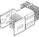58360-101LF, Metral® Board Connectors, Backplane Connectors, Right Angle Signal Header, 24 Position Pin-in-Paste HDF