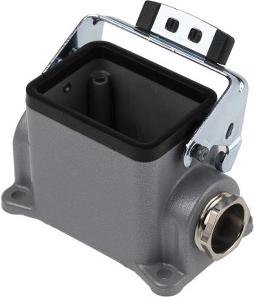 10005000+12954400, H-BE Heavy Duty Power Connector Hood, 24 (H-DD), 6 (H-BE) Contacts, PG16 Thread 10005000+12954400, H-BE Heavy Duty Power Connector Hood, 24 (H-DD), 6 (H-BE) Contacts, PG16 Thread