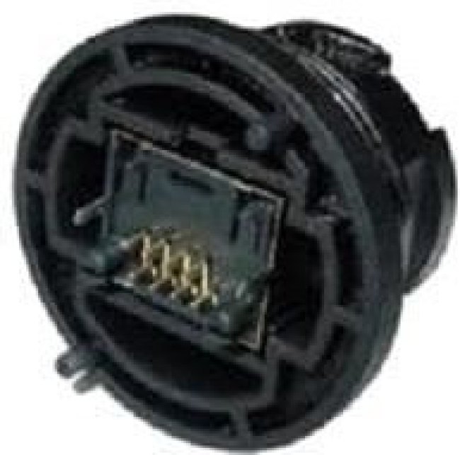 RJFRB75, Modular Connectors / Ethernet Connectors Strt PCB Composite Jam Nut Receptacle