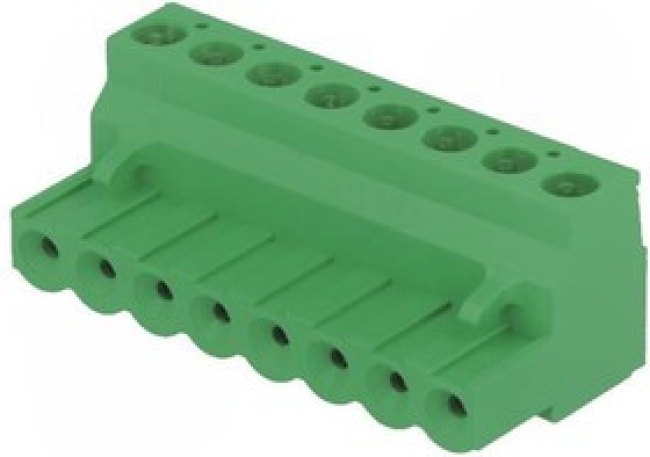 796634-8, Pluggable Terminal Blocks 5.08MM RA PLUG 8P