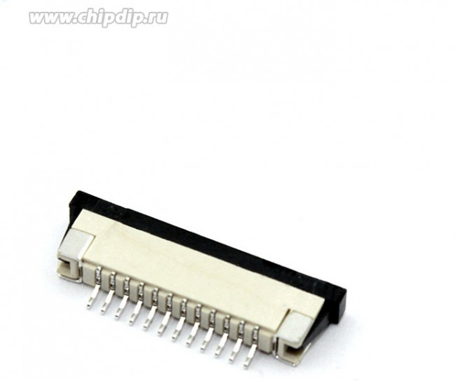 Разъем FPC Half Coverage Bottom Contact 1.0K-BX-12PWB 12 pin высота 2мм шаг 1мм
