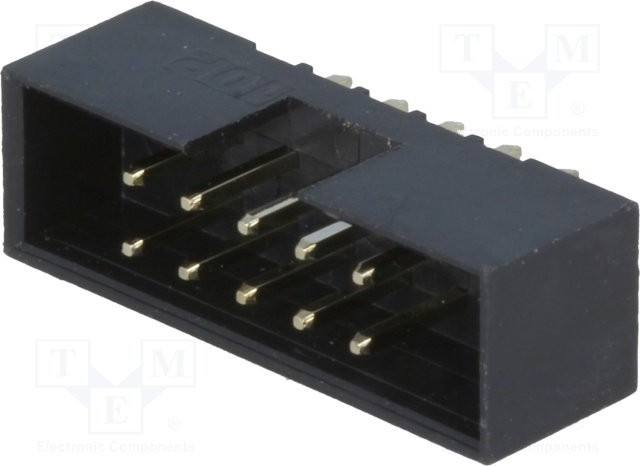 BH2-10 (DS1014-10) (IDC2-10MS), Вилка на плату прямая 10pin 2.00мм