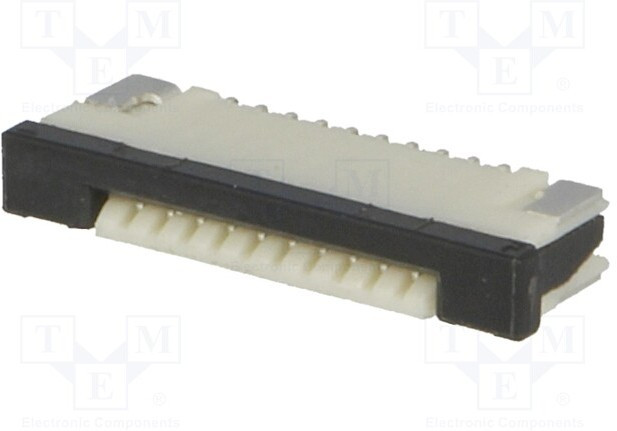 F1003WR-S-10PB, Разъем: FFC (FPC), горизонтальный, PIN: 10, SMT, 0,5А, 30мОм, 1мм