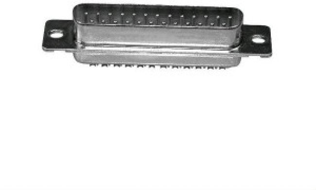 163A11089X, 25 Way Through Hole D-sub Connector Plug, with Mounting Hole