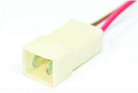 Кожух клемный для 2-х штекеров размером 6.3x0.8, с двумя гибкими выводами; №11158 клеммн кожух 2-штек 6,3x0,8\\2L \\\