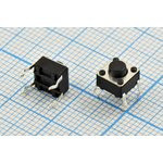 Тактовая кнопка, 6.0x 6.0x 5.0, алгоритм работы NO, контакты 4PF, TS-06V-B