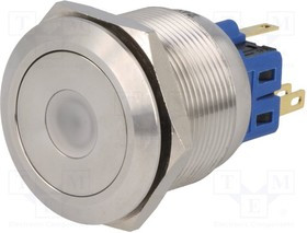 V25-21D-24G-S, Переключатель: антивандальный, Пол: 2, SPDT, 3A/220ВAC, 5A/24ВDC