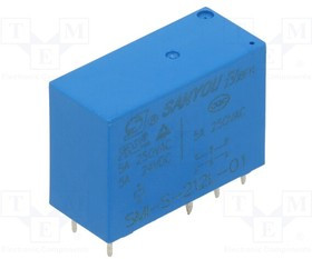 SMI-S-212L, Реле: электромагнитное; DPDT; Uобмотки: 12ВDC; Iконтакт.макс: 8А