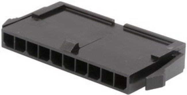 43640-1000, Корпус разъема, Micro-Fit 3.0 43640, Штекер, 10 вывод(-ов), 3 мм