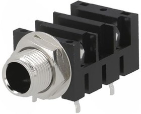 ACJM-MHDRM, Phone Connectors 1/4"HOR Snap-fit CHASSIS CONN