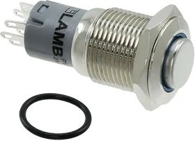 PV3WH2B0SS-341, Pushbutton Switches Illuminated, Sealed Anti-vandal switch