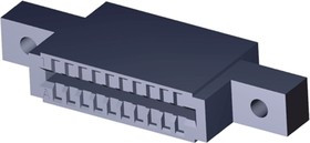 583718-1, 583718 Series Female Edge Connector, PCB Mount, 10-Contacts, 2.54mm Pitch, 2-Row, Solder Termination