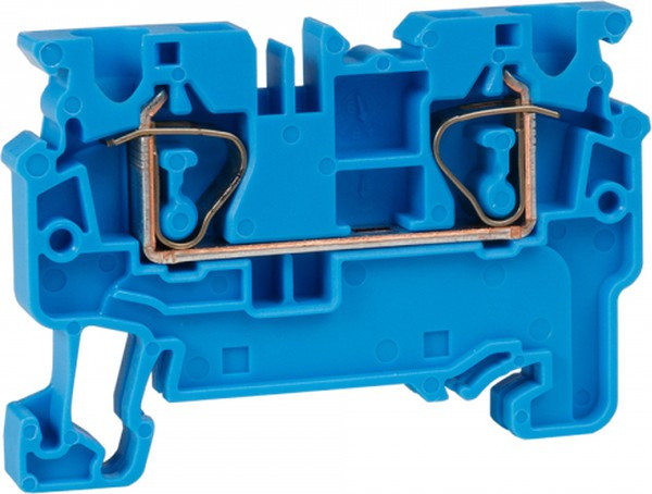 Клемма проходная пружинная OptiClip CX-4-I-BU-32A-(0.2-4) син. КЭАЗ 289714