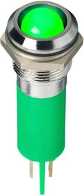 Q12-7P1CXXHG02E, LED PANEL INDICATOR, 12.7MM, GRN, 2VDC