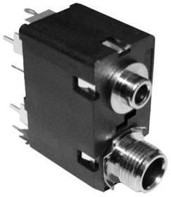 ACJS-MVD985-3, Phone Connectors 1/4"VERT CHASIS CONN Needle eye cont