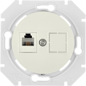 Механизм телефонной розетки 1-местная, скрытая установка, серия ПРОВАНС, ТР4-6301 бежевый