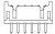 1470109-6, Conn Shrouded Header (4 Sides) HDR 6 POS 2mm Solder ST Thru-Hole Loose