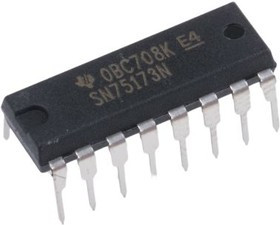 SN75173N, Quad Receiver RS-422/RS-423/RS-485 16-Pin PDIP Tube