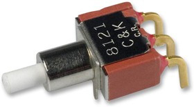 8121SD9AGE, Switch Push Button ON Mom SPDT Round Plunger 1A 120VAC 28VDC 0.4VA Momentary Contact Thru-Hole PC Pins Bulk 8121SD9AGE, Switch Push Button ON Mom SPDT Round Plunger 1A 120VAC 28VDC 0.4VA Momentary Contact Thru-Hole PC Pins Bulk