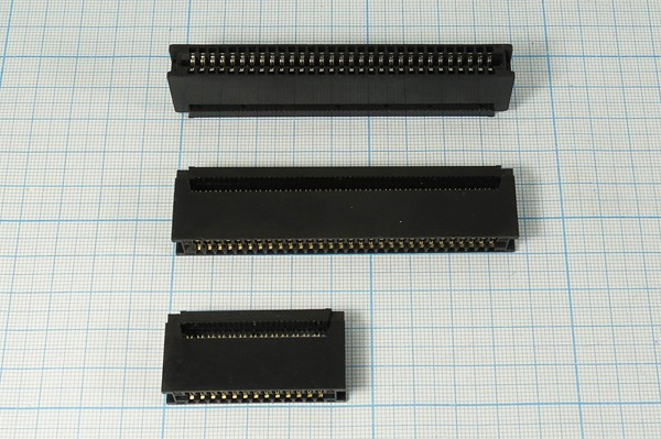 Разъем краевой CE-50 розетка, шаг P2.54, контакты 50HC, на шлейф, CE-50