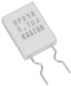 BPR58C1R0J, Current Sense Resistors - Through Hole 1 Ohm 5W 5% 350ppm