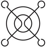 055025, Защитная решетка вентилятора, решетка, NMB 1600 Series Axial Fans, 40 мм, 32 мм, Сталь 055025, Защитная решетка вентилятора, решетка, NMB 1600 Series Axial Fans, 40 мм, 32 мм, Сталь