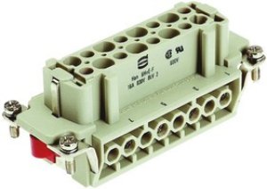 09340062701, Heavy Duty Power Connector Insert, 16A, Female, Han Hv E Series, 6 Contacts 09340062701, Heavy Duty Power Connector Insert, 16A, Female, Han Hv E Series, 6 Contacts