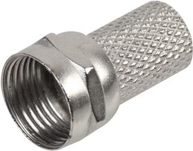 PSG08516, Разъем РЧ / Коаксиальный, F Коаксиальный, Прямой Штекер, 75 Ом, Латунь