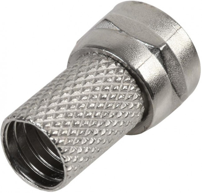 PSG08516, Разъем РЧ / Коаксиальный, F Коаксиальный, Прямой Штекер, 75 Ом, Латунь